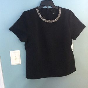 Size Large Black Adrienne Vittadini Top